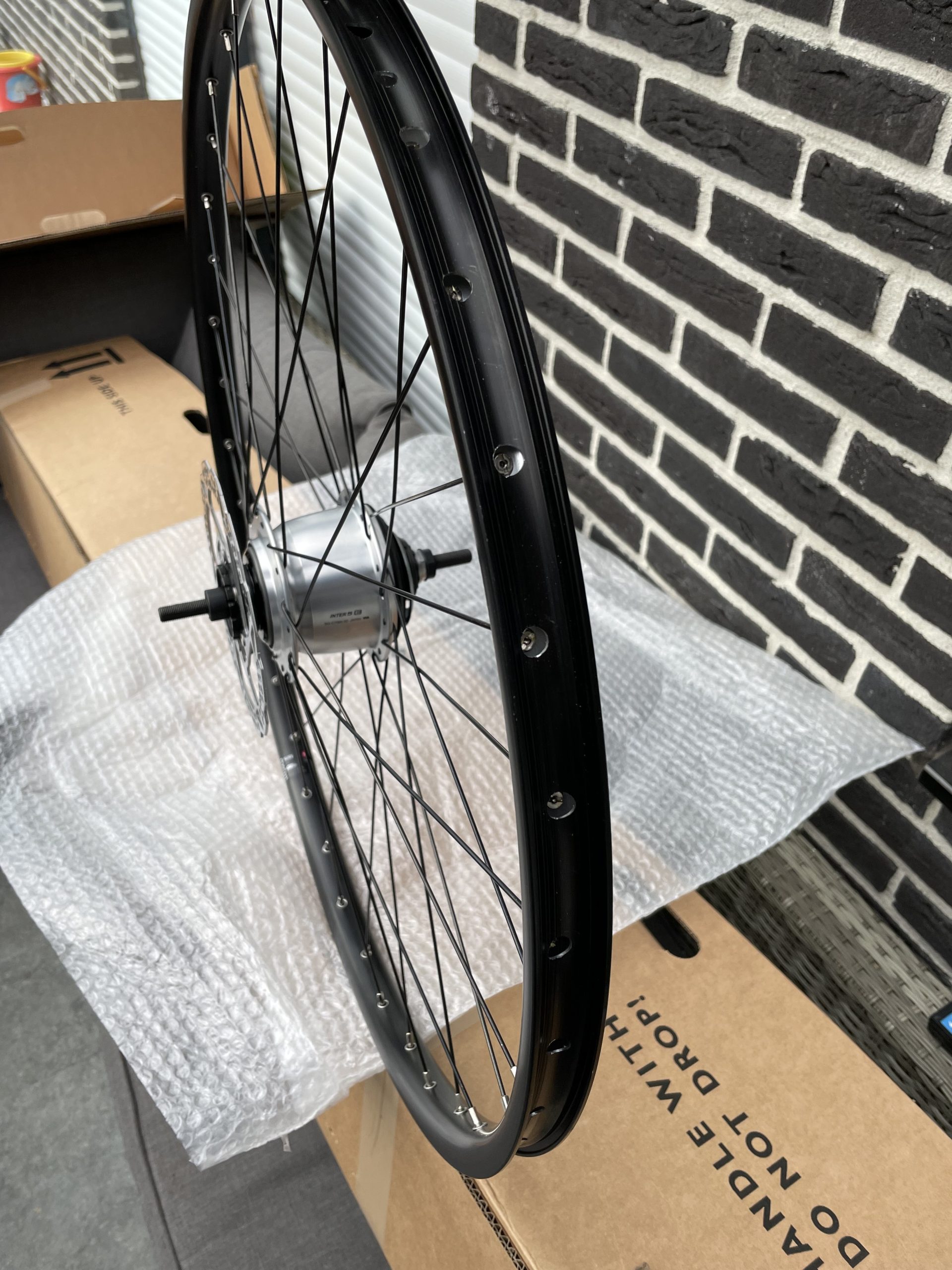 ACHTERWIEL 28 inch Shimano NEXUS 5 ,, Disc Center-lock ,, Geschikt voor zware E-bike Motoren - Afbeelding 2