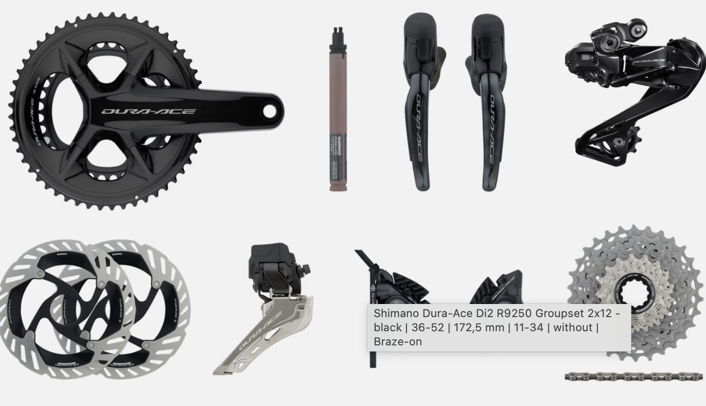 Shimano Dura-Ace R9270 DI2 Disc Groepset 12 Speed !! Tijdrit