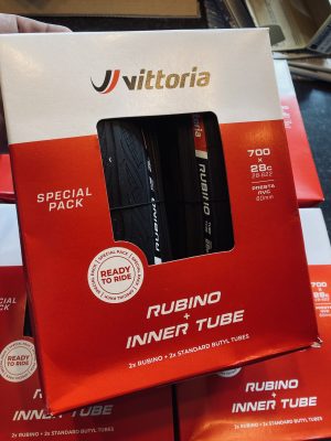 Vittoria Raceband Rubino V  " Duo Pack "  Vouw 28-622  Zwart/Zwart  plus  Binnenband
