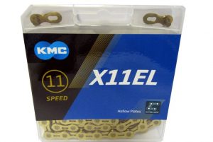 KMC X11EL 11 SPEED , Gold , EXTRA LIGHT    TI-N  KETTING
