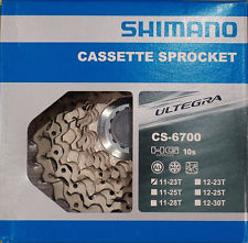 Gek bubbel Jet Shimano Ultegra 6700 Cassette 10 speed : 11-23T ,11-25T ,12-25T ,12-30  incl. KMC x10 ketting + missing link - Delta Bikes