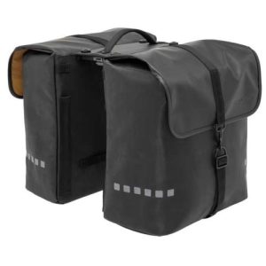 NEW LOOXS dubbele tas "Odense Double" FIETSTAS 39 Liter MIK ADAPTER , Black of Green