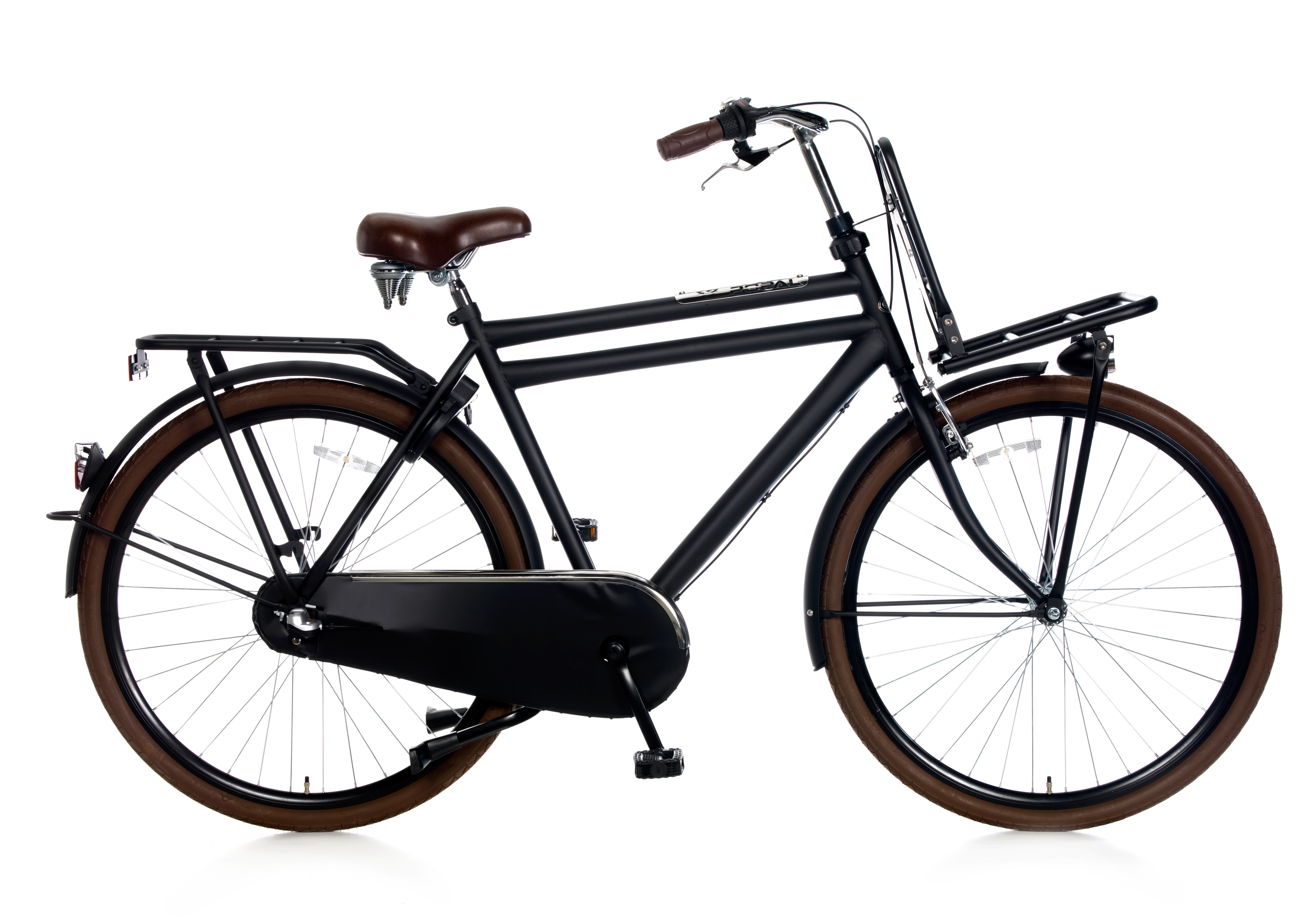 voorstel Uitbreiden Majestueus Popal Heren 28 inch Daily Dutch basic + Mat zwart. 3 versnellingen  Framemaat 50 of 57 cm - Delta Bikes