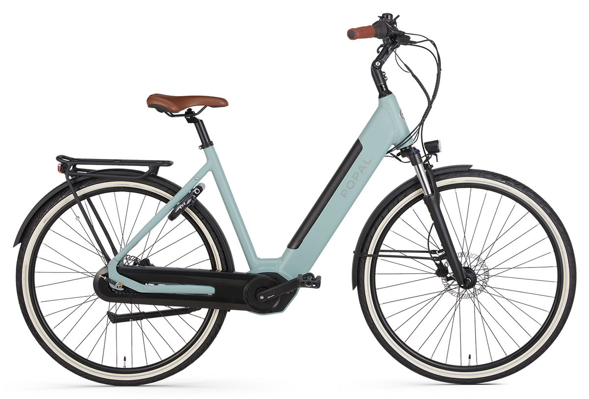 Christendom trechter Irrigatie Popal Novel E-Bike Middenmotor Mat Zwart & Green - Delta Bikes