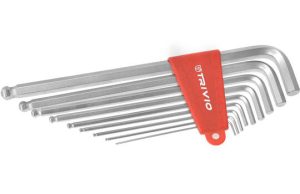 TRIVIO  Inbus sleutelset 9-delig 1.5-2-2.5-3-4-5-6-8-10MM